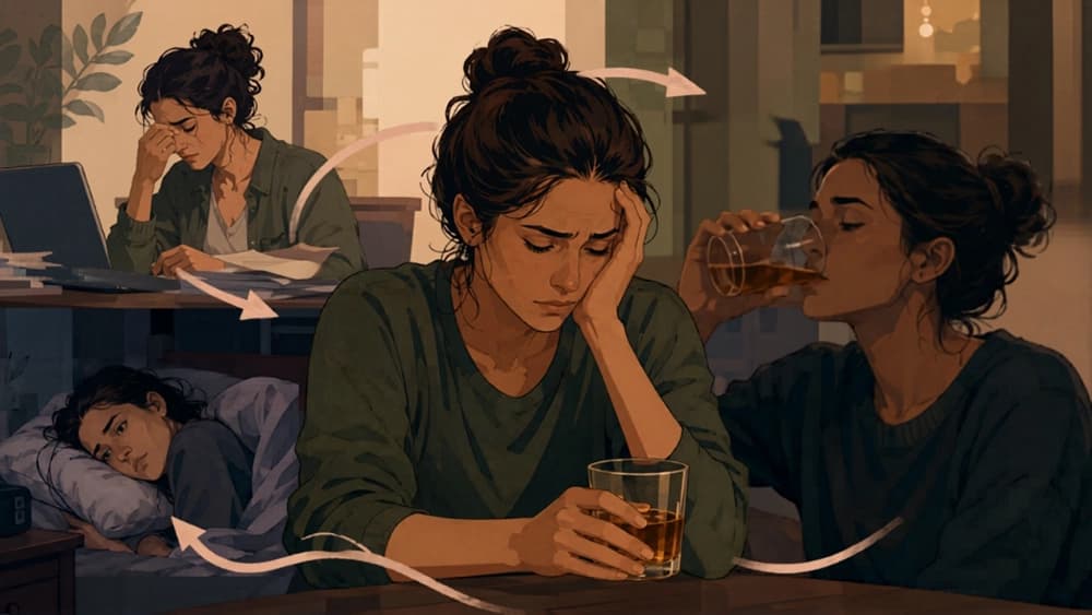 How Stress, Anxiety, and Alcohol Use Can Reinforce Each Other