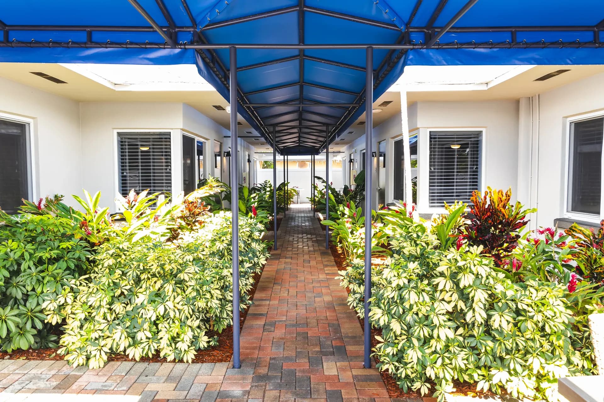 Modern facility reception area