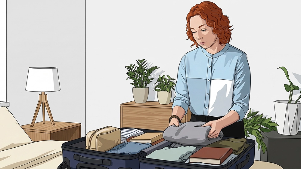 A person reviewing an alcohol rehab timeline with a calendar and treatment notes