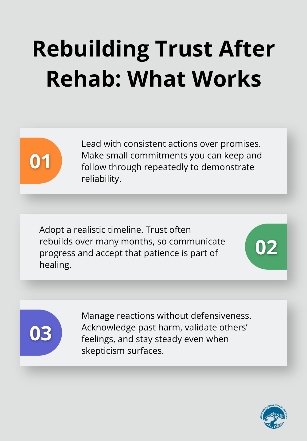 Three key practices to rebuild trust after addiction treatment - relationships after drug rehab
